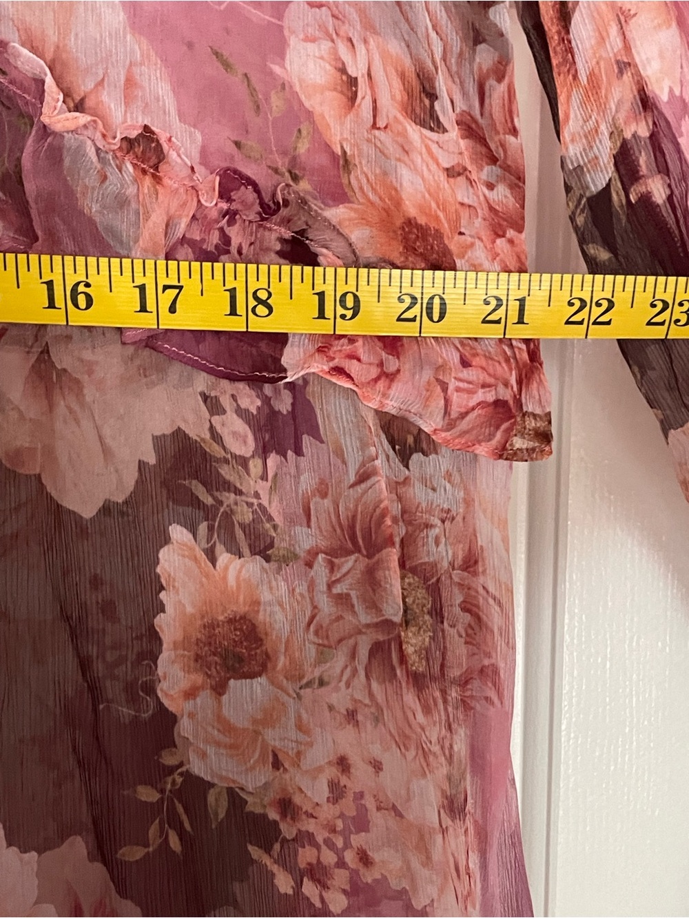 Johnny Was Sheer Floral Maxi Dress, 100% Silk - Picture 10 of 10
